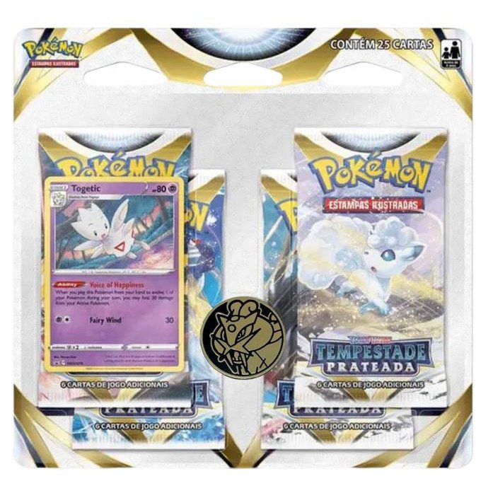 Blister Quádruplo (Espada & Escudo 12) - Tempestade Prateada (Togetic) - Pokémon Tcg