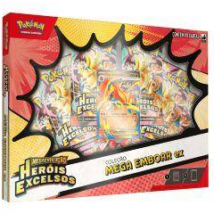 Box Coleção Heróis Excelsos (Mega Emboar ex) - Pokémon Tcg (01)