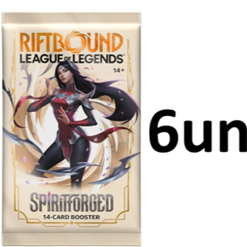 Kit c/ 6un (ING) Single booster - Spiritforged - Riftbound League of Legends Tcg (10% off)