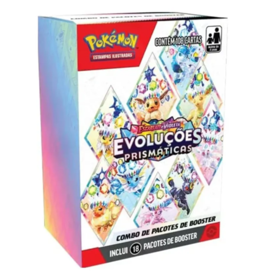 Mini Box c/ 18x Booster - Evoluções Prismáticas (E&V 8.5) - Pokémon Tcg