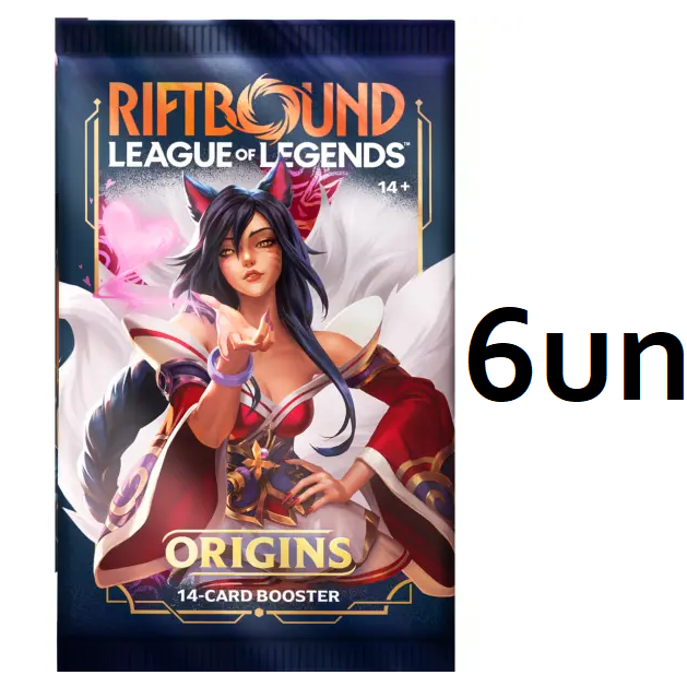(ING) Kit c/ 6un Single booster - Origins - Riftbound League of Legends Tcg