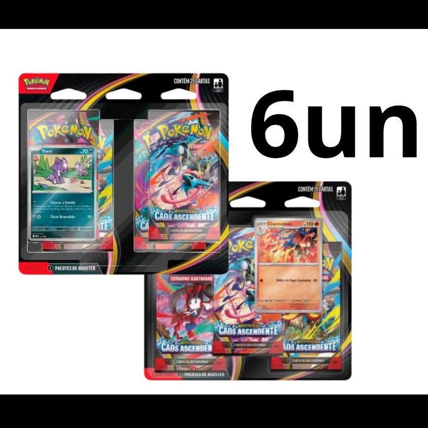 Kit 6un Blister (Caos Ascendente) - Pokémon Tcg (10% off)