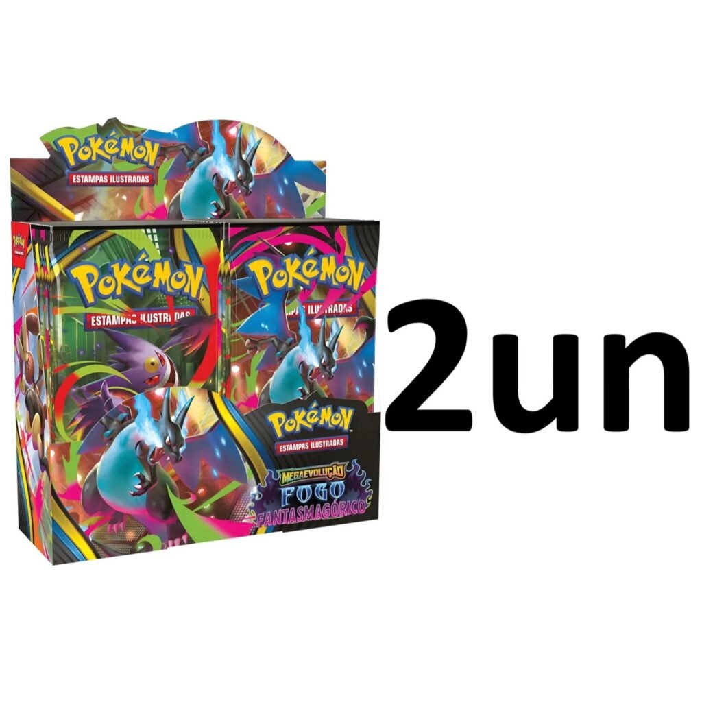 Kit 2un - Booster Box (Caixa Lacrada) c/ 36x Booster - Fogo Fantasmagórico - Pokémon Tcg (20% off)