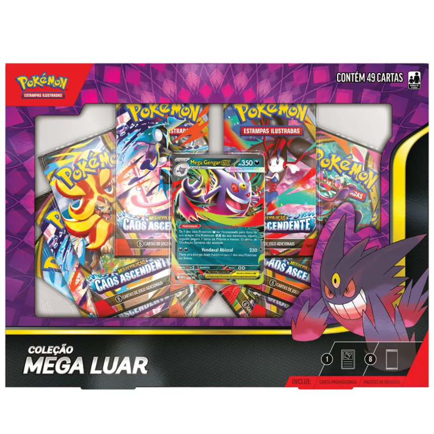 Box Coleção Mega Luar (Mega Gengar Ex) - Pokémon Tcg (30)