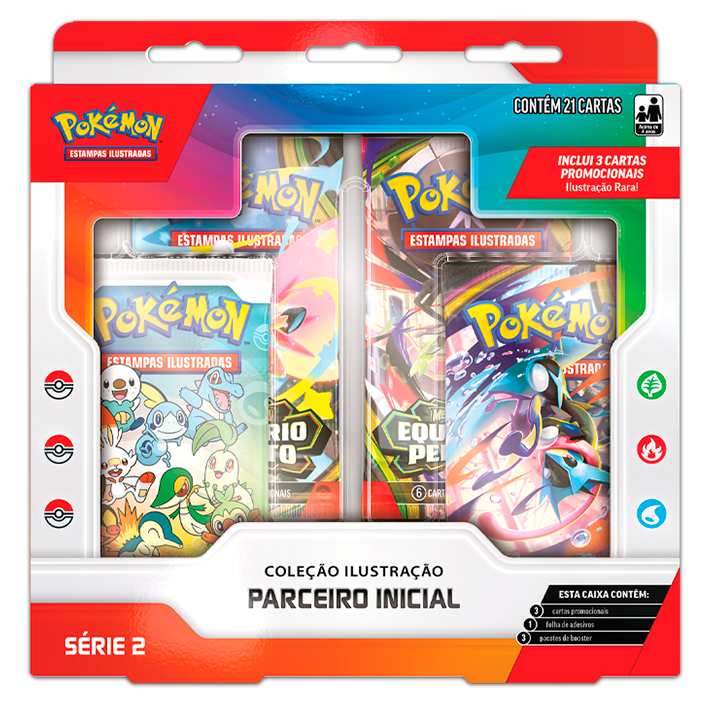 Box Coleção Ilustração - Parceiro Inicial Série 2 - Pokémon Tcg