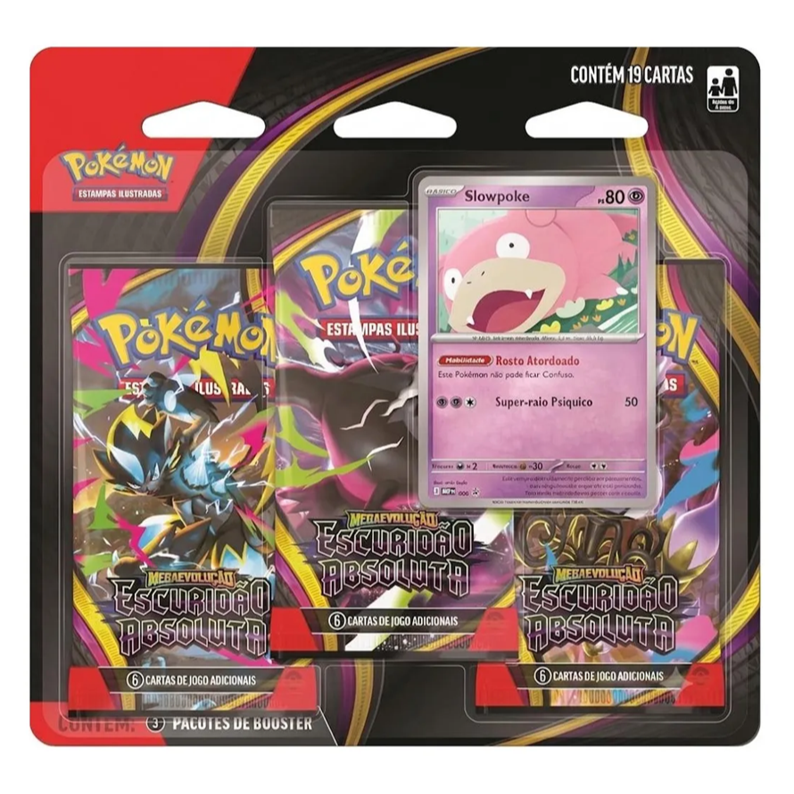 Blister Triplo (Slowpoke) - Escuridão Absoluta - Pokémon Tcg
