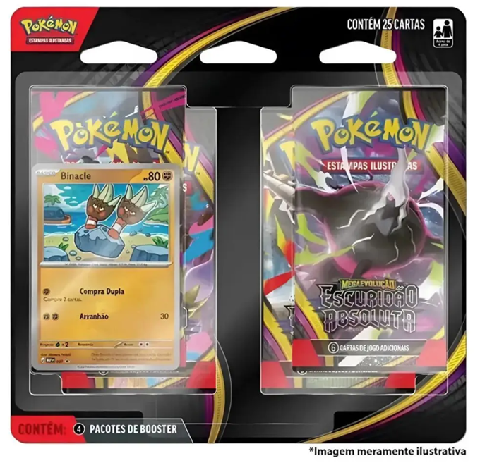 Blister Quádruplo (Binacle) - Escuridão Absoluta - Pokémon Tcg