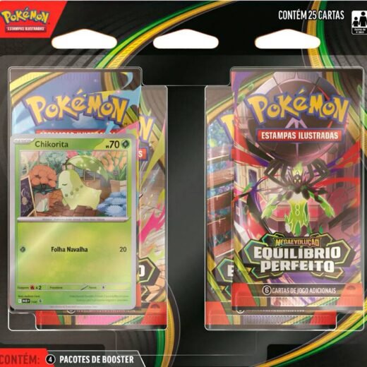 Blister Quádruplo (Chikorita) - Equilíbrio Perfeito - Pokémon Tcg