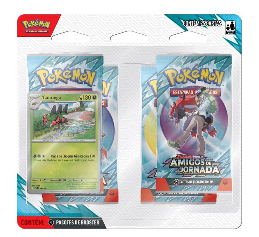 Blister Quadruplo (E&V 9) - Amigos De Jornada (Yanmega) - Pokémon Tcg