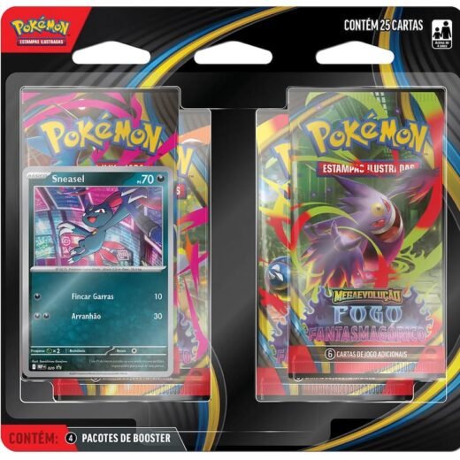 Blister Quádruplo - Fogo Fantasmagórico (Sneasel) - Pokémon Tcg