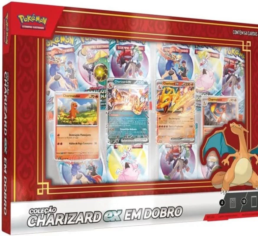 Box Coleção (Charizard Ex em Dobro) - Pokémon Tcg (012)