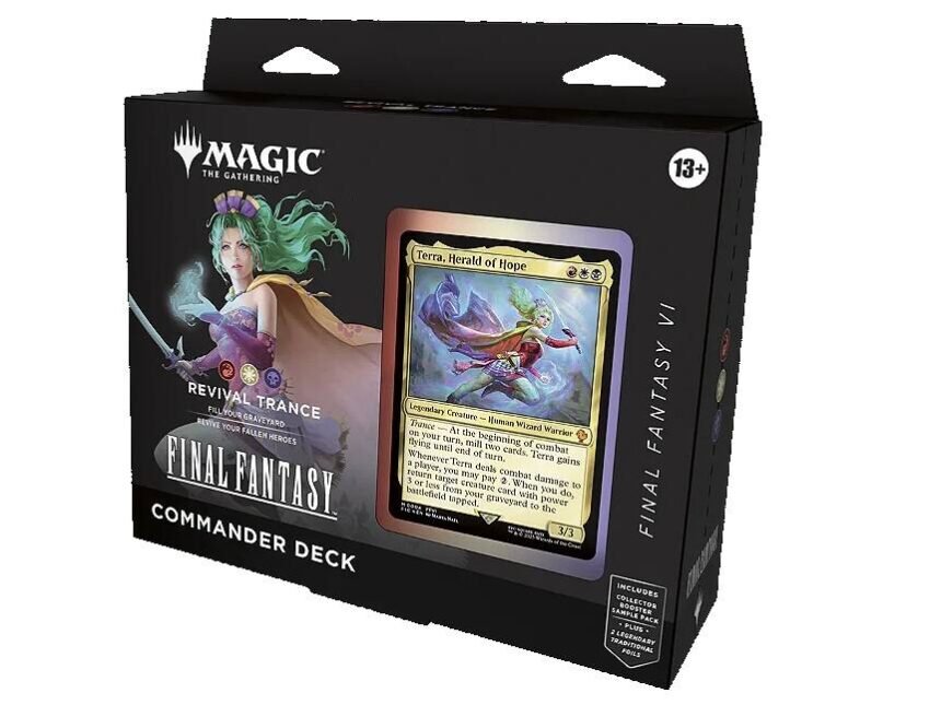(ING) Commander Deck - Final Fantasy (Revival Trance) (R.W.B) Magic Mtg (09)