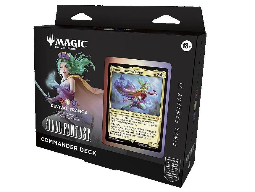 (ING) Commander Deck - Final Fantasy (Revival Trance) (R.W.B) Magic Mtg (09)