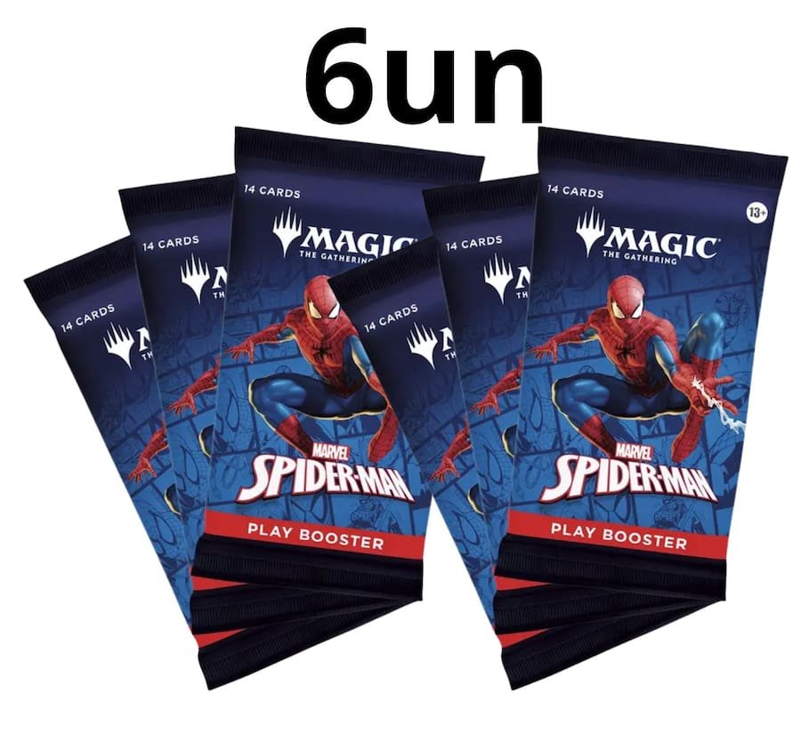 (ING) Kit 6un Play Booster (Spider-Man) Magic Mtg - 10% Off
