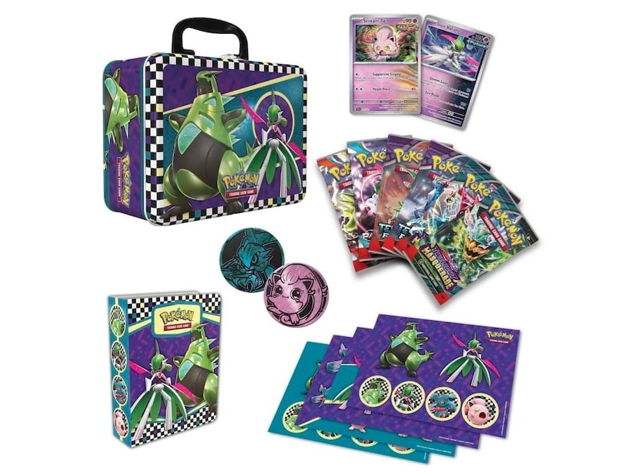 (ING) Lata Collector Chest (Cauda Brado e Valentia Férrea) - Pokémon Tcg (01)